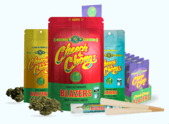 Cheech & Chong Store review featuring hemp flower, pre-rolls